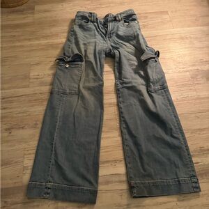 American Eagle Outfitters Blue Flare & Wide Leg Jeans